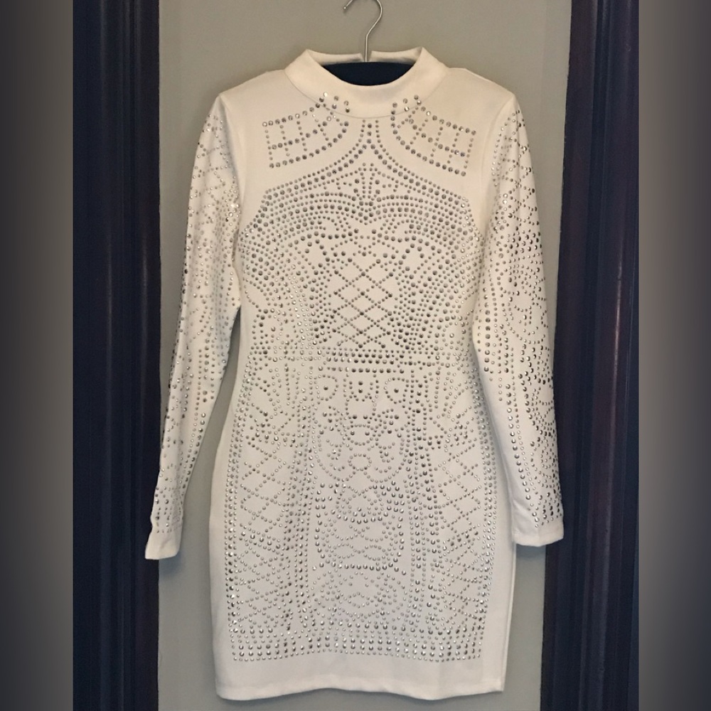 👽Silver studded dress👽